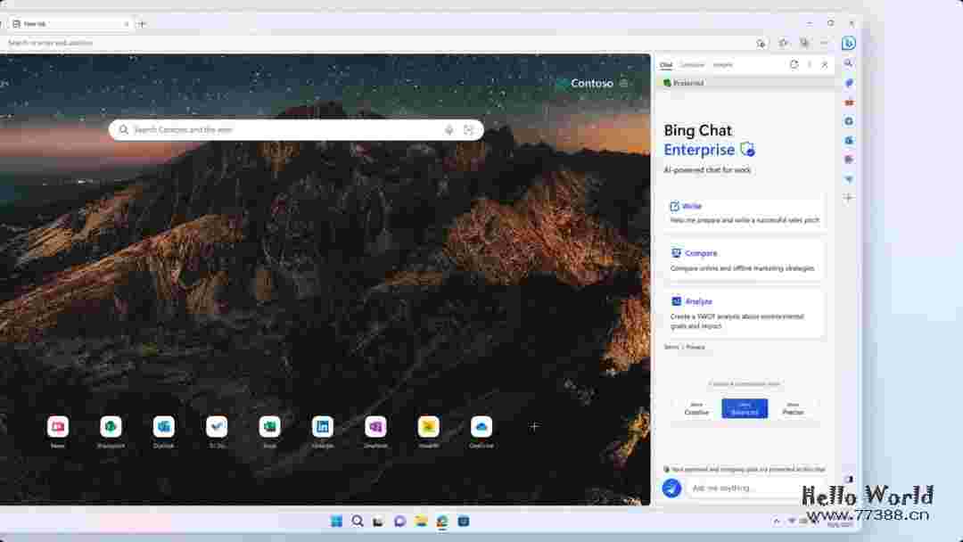 微软必应聊天推出企业版:未来以独立产品推出,定价每人每月 5 美元 必应聊天定价公布
